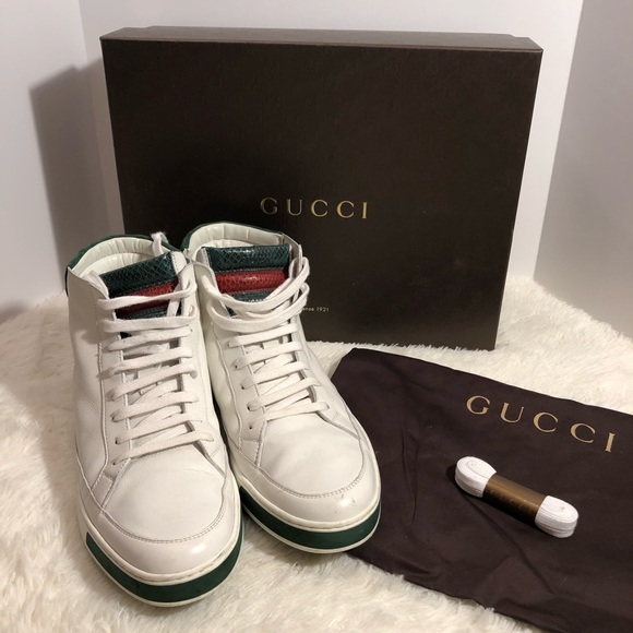 Gucci Other - Gucci White and Green Sneakers
